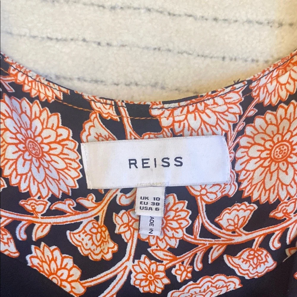 REISS Floral Print Flippy Dress. - Picture 8 of 8